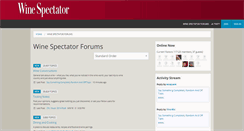 Desktop Screenshot of forums.winespectator.com
