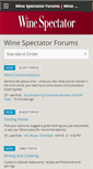 Mobile Screenshot of forums.winespectator.com