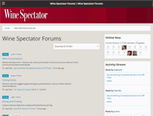 Tablet Screenshot of forums.winespectator.com